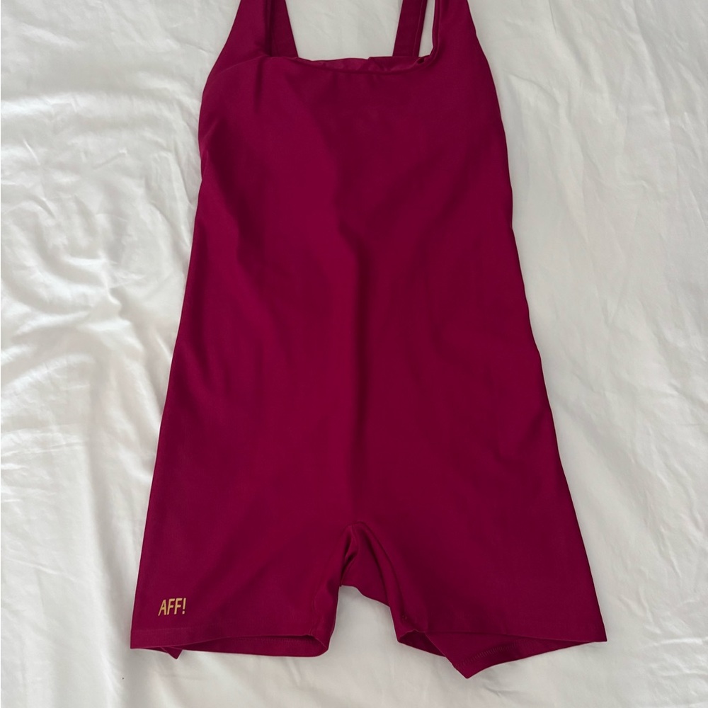AFF Women's Burgundy Romper Never Used Good Quality Fabric